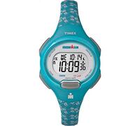 Timex Women's TW5M07200 Ironman Essential 10 Mid-Size Teal Floral Resin Strap Watch