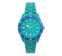 Timex Women's Trend 37 mm Watch - Green Tide Ocean Material Bracelet with Green Dial and Case TW2Y04700