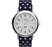 Timex Women's Weekender 40mm Watch - Blue Strap White Dial Silver-Tone Case