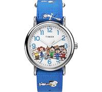 Timex Women's Weekender Seasonal 38mm Watch - Blue Strap White Dial Silver-Tone Case, Blue