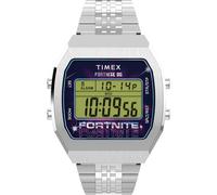 Timex x Fortnite Men's Watch, Stainless Steel/Stainless Steel/Digital