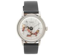 Timex x Peanuts Marlin Automatic On Space 40mm Watch Silver/Black