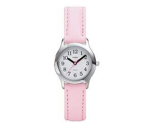 Timex Youth T790814E Easy Reader Pink Leather Strap Watch