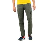 Timezone Men's Regular BenTZ Casual Trousers, Olive Wood, 33/36