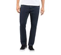 Timezone Men's Slim Eduardotz Jeans, Black Blue Wash, 31 W/32 L