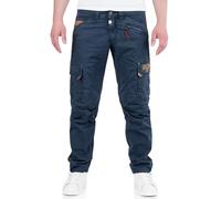 Timezone RogerTZ Roger Men's Casual Modern Cargo Trousers, total eclipse, 38 W/32 L