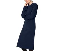 Timezone Women's Hoodie Dress, Night Blue, L