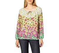 Timezone Women's Printed Tunic Blouse, Multicoloured Flowers, XS