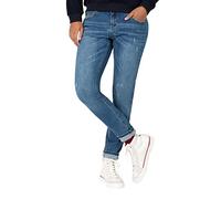 Timezone Women's Slim Florence Net Jeans, Worned Mid Blue Wash, 26W x 28L
