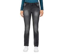 Timezone Women's Slim Tahilatz Womanshape Straight Jeans, Black (Faded Black Wash 9062), W32/L34 (Size: 32/34)