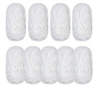 Timgle 9 Skeins Scrubby Yarn for Dishcloths Rainbow Sparkly Yarn for Crocheting Knitting Dishwashing Dishcloths Craft Project (White)