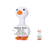 TIMIFUN Emotional Support Plushies, Funny Positive Doll, Cute Crochet Doll, Fun Things Gag Weird Stuff Gifts for Best Friend, Coworkers, Girlfriend, Men Friend, Boyfriend, Husband (Long-Necked Goose)