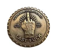 TIMIFUN Hilarious Sarcastic Gift Now, Funny Humor Challenge Coin, Hilarious Sarcastic Gift for Burnout & No Fucks Left (1 Pcs)