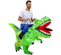 TIMIFUN Inflatable Dinosaur Costume Adult, Capybara Costume Kids, Blow Up Halloween Costumes Kids Ride On Unicorn Gingerbread Man Alien for Halloween Easter Event Holiday (Spirocephalus, Child)