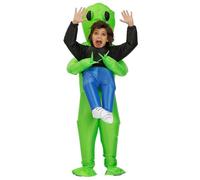 TIMIFUN Inflatable Dinosaur Costume Adult, Capybara Costume Kids, Blow Up Halloween Costumes Kids Ride On Unicorn Gingerbread Man Alien for Halloween Easter Event Holiday (Alien, Adult)
