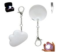 TIMIFUN Love Wallet Tote Bag Touch Sensing Light, Purse & Handbag Led Heart Shaped Light with Automatic Sensor, Smart Touch Keychain, Purse Decoration for Lover Valentine's Day Gift (Cloud + Circle)