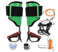 timiland Tree Climbing Spikes Set,Adjustable Tree Climbing Gear,Upgraded EVA Material,with professional accessories required for climbing trees,Tree Work,Logging,Fruit Picking,Hunting(SET B)
