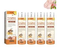 Timilk FungiBee Advanced Nail Repair spray, Bee Venom Nail Fungus Soothing Spray, Timilk Bee Venom Nail Fungal Treatment, Bee Venom Nail Treatment Serum for Toenail (4 Bottle)