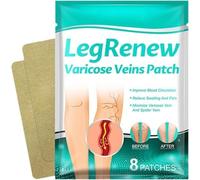 Timilk Legrenew Vari-Cose Veins Patch, Nourishing Leg Patches, Fast-Absorbing Gentle Skin Care Supplies, Fast-Absorbing Formula, Gentle On Skin, 8 Pieces, For Swelling Care