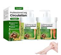 Timilk Professional Leg Circulation Cream, Advanced Fluid Ease leg Therapy Cream, Natural Herbal Massage cream, Effectively Improve Leg Discomfort, for All Skin Types (2 Pack)