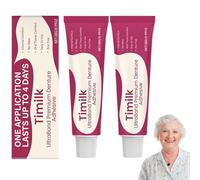 Timilk UltraBond Premium Denture Adhesive, Timilk Thermoplastic Denture Adhesive, Convenient Dental Glue for Teeth - Improves Fit, Comfort and Stability (2)