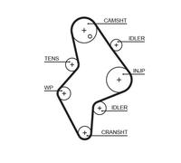GATES 5658XS Timing Belt