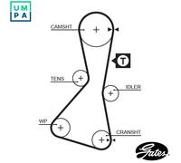 GATES 5060XS Timing Belt
