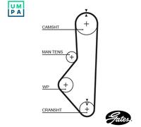 TIMING BELT 5085 FOR MAZDA TELSTAR/II/Hatchback B-SERIE/SUV/BRAVO/Pickup 626