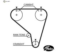 GATES 5266XS Timing Belt