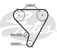 GATES 5448XS Timing Belt