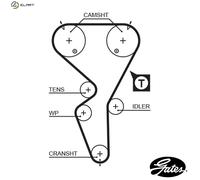 GATES 5458XS Timing Belt