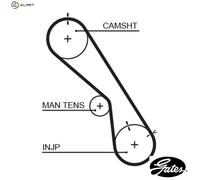 GATES 5474XS Timing Belt