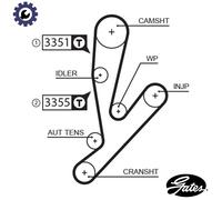 Gates Timing Belt 5592XS for Fiat & Iveco - fits Iveco Daily 2.3D 2002-on