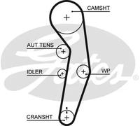 GATES 5601XS Timing Belt