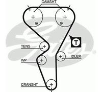 TIMING BELT CAMBELT GATES OE QUALITY REPLACEMENT 5458XS