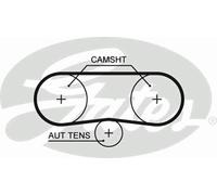 TIMING BELT CAMBELT GATES OE QUALITY REPLACEMENT 5516XS