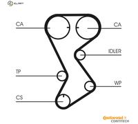 New Timing Belt for CHRYSLER DODGE JEEP PLYMOUTH:CIRRUS,BREEZE,SEBRING,STRATUS