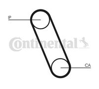 Timing Belt CT561 Contitech 99919203040