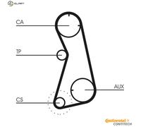 TIMING BELT CT869 FOR VW GOLF/II/Mk SCIROCCO JETTA PASSAT CORRADO SEAT 2.0L 4cyl