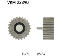 Timing Belt Deflection Pulley/Guide Pulley SKF VKM 22390 Fits Fiat Iveco Daily