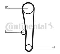 TIMING BELT FOR DAIHATSU CHARADE CUORE MOVE SIRION CONTINENTAL CTAM CT1072 NEW