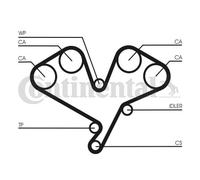 Timing Belt for MITSUBISHI MONTERO CONTINENTAL CTAM CT1113 NEW