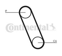 Timing Belt for PORSCHE 911 CONTINENTAL CTAM CT561 NEW