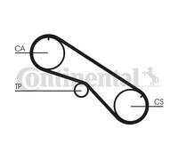 Timing Belt for TOYOTA LAND CRUISER Pick-up CONTINENTAL CTAM CT818