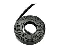 Timing belt HTD 3/M Black Open Timing Belt Width 9/10/12/15/20/25/30mm Polyurethane Steel PU 3/M(1M,15mm)