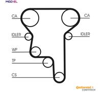 TIMING BELT KIT CT1023K1 FOR VAUXHALL ASTRA/Mk/IV OPEL X 20 XEV 2.0L 4cyl 2.0L