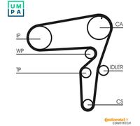 ContiTech Timing Belt Kit Set - Part No: CT1076K1 - 198 Teeth - OE Quality