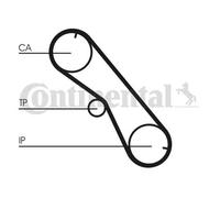 CONTINENTAL CTAM CT1089K2 Timing Belt Kit for TOYOTA