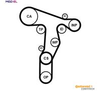 Timing belt kit CT1139K3PRO CONTINENTAL CTAM for VW SEAT SKODA AUDI
