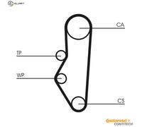 Timing Belt Kit Fits Citroen BX Break Visa ZX Peugeot - Continental CT525K1